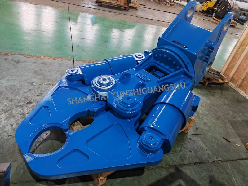 double cylinder crusher JSDH80 for 6-9tonn hydraulic crusher JSDH80 NM400 for crushing concrete and steel